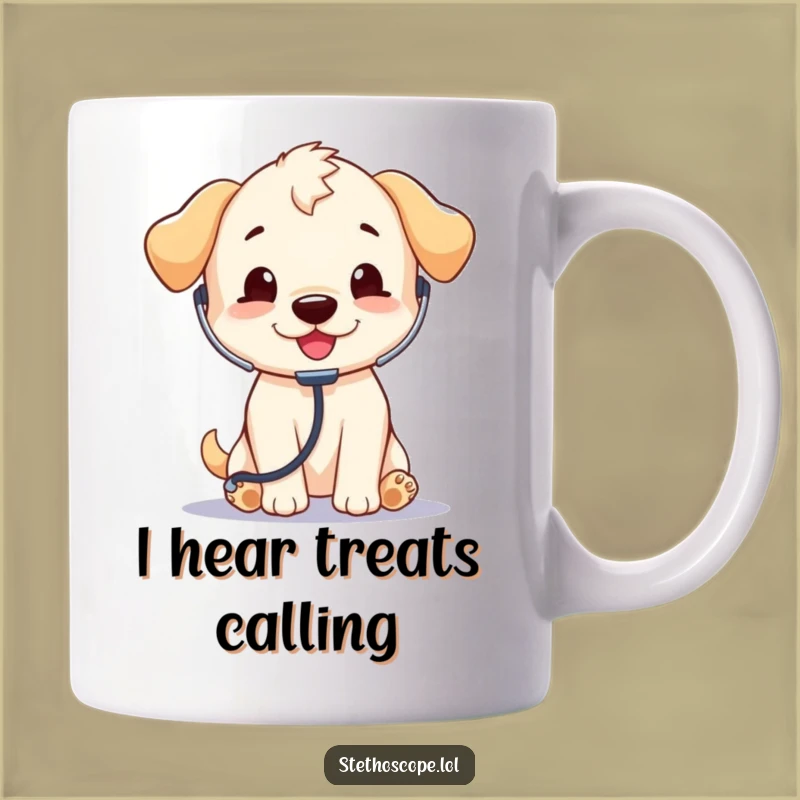 Funny Puppy Doctor Mug: Adorable Playful Dog Gift for Vet Lovers