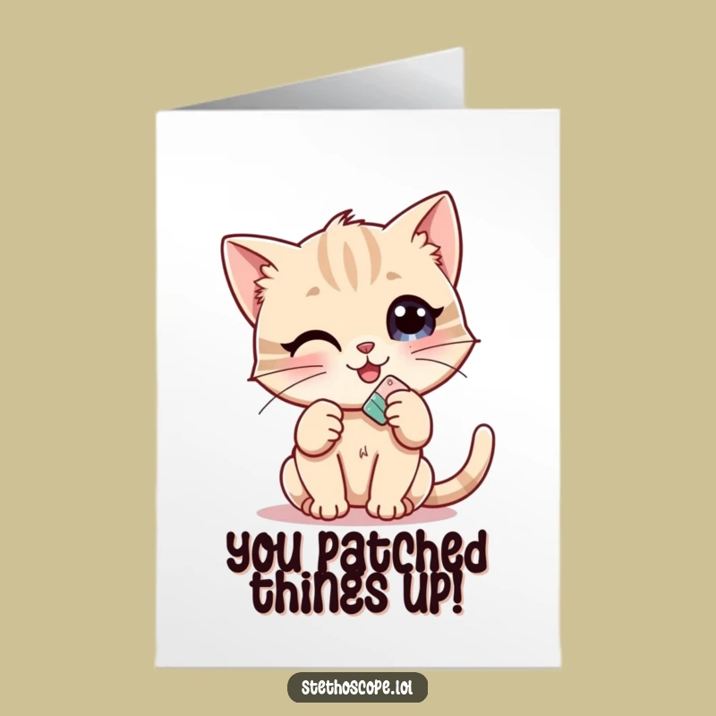 Free Printable Congrats Card: Funny Kitten Helper, Sweet Success Greeting