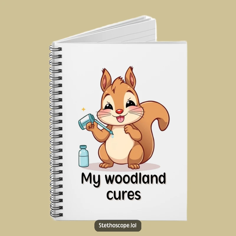 Funny Squirrel Doctor Notebook: Jot Down Your Nutty Ideas
