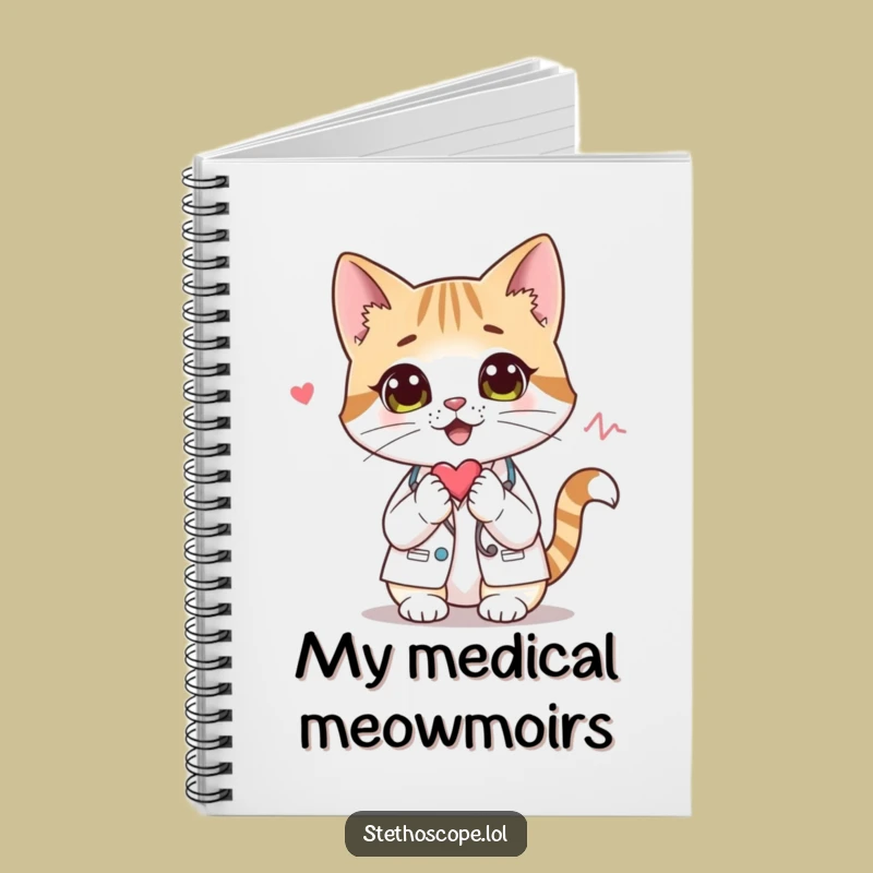 Funny Cat Doctor Notebook: Curious Feline Journal, a Brilliant Funny Gift