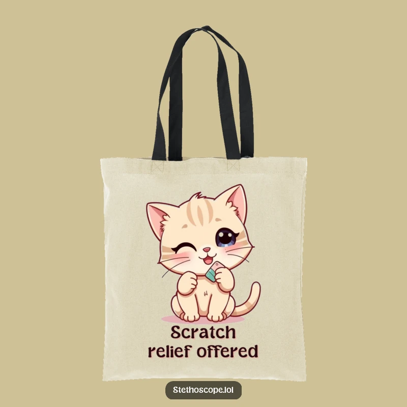 Funny Kitten Doctor Tote Bag: Carry Your Comfort and Style